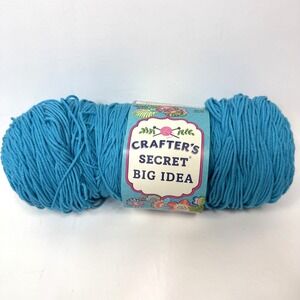 Crafters Secret Big Idea Yarn #47 Splash Blue 16oz Skein Acrylic‎